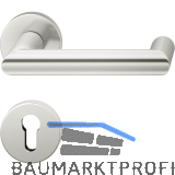 FSB Objekt Dr�ckergarnitur 72 1016 AGL auf Rosette PZ, silber eloxiert