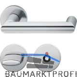 FSB Objekt Dr�ckergarnitur 72 1016 AGL auf Rosette WC, Edelstahl matt