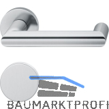 FSB Feuerschutz Standfl�gelgarnitur 79 1016 AGL DIN BL, Edelstahl matt