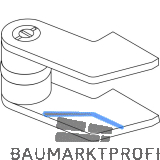 GEZE Zapfenband Modell EK f. Stahlt�ren, gezogener Flachstahl, blank