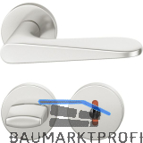 FSB Dr�ckergarnitur 12 1144 ASL auf Rosette WC DIN, silber eloxiert