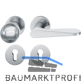 FSB Wechselgarnitur 12 1144 ASL auf Rosette PZ, Knopf drehbar, Edelstahl matt