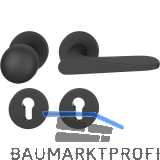 FSB Wechselgarnitur 12 1144 ASL auf Rosette PZ, Knopf drehbar, schwarz matt