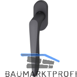 FSB Fenstergriff 34 1144 ovale Rosette, Aluminium schwarz matt