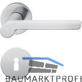 FSB Dr�ckergarnitur 12 1021 ASL auf Rosette BB, Edelstahl matt