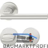 FSB Dr�ckergarnitur 12 1035 ASL auf Rosette WC DIN, silber eloxiert