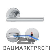 FSB Dr�ckergarnitur 12 1035 ASL auf Rosette WC, Edelstahl matt