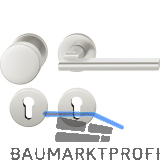 FSB Feuerschutz Wechselgarnitur 76 1035 AGL �NORM PZ, links, silber eloxiert