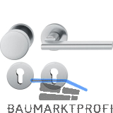 FSB Feuerschutz Wechselgarnitur 76 1035 AGL �NORM PZ, links, Edelstahl matt