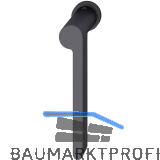 FSB Fenster-Steckgriff 34 1021 minimalistisch, links, Aluminium schwarz matt