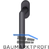 FSB Fenstergriff 34 1076 ovale Rosette, Aluminium schwarz matt