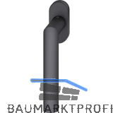 FSB Fenstergriff 34 1108 ovale Rosette, Aluminium schwarz matt