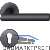 FSB Feuerschutz Dr�ckergarnitur 76 1076 AGL �NORM PZ, Aluminium schwarz matt