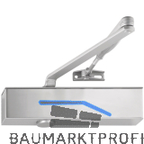 T�rschlie�er Newton TS 50, EN 2-6, ohne Feststellung, Fl�gelb. -1400 mm, silber