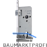 DORMAKABA Einstemmschloss 127WZ PZW, Fl�sterfalle,DM61,Nuss 9mm,rund,Edelstahl
