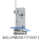 DORMAKABA Einstemmschloss 127WZ PZW, Fl�sterfalle, DM 71, rund, Edelstahl