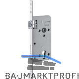 DORMAKABA Einstemmschloss 127WZ PZW, Fl�sterfalle, DM 51, eckig, Edelstahl