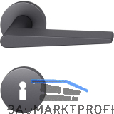 FSB Dr�ckergarnitur 12 1005 ASL auf Rosette BB, Aluminium schwarz matt