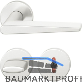 FSB Dr�ckergarnitur 12 1005 ASL auf Rosette WC DIN, Aluminium silber eloxiert