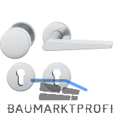 FSB Feuerschutz Wechselgarnitur 76 1005 AGL �NORM PZ, rechts, Edelstahl matt