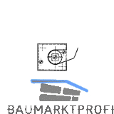 GEZE Drehlager TS 500/550 Vierkantachse, Stahl verzinkt