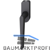 FSB Fenstergriff 34 1005 abschlie�bar ovale Rosette, Aluminium schwarz matt