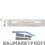 DORMAKABA Gleitschiene GSR-EMR2 V XEA, silber