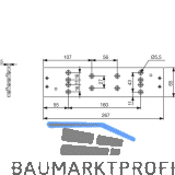 DORMAKABA Montageplatte TS 91, silber