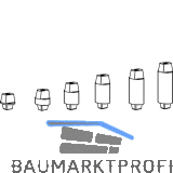 DORMAKABA Steckachse f�r BTS 75, 80, 84, Ma� X: 13 mm, Z: 8 mm, Stahl verzinkt