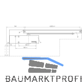 GEZE T�rschlie�er TS 3000 V, 1-flg. Gleitschiene L, silber
