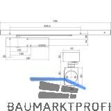 GEZE T�rschlie�er TS 5000 L-R, EN 2-6, 1-flg. Gleitschiene, silber