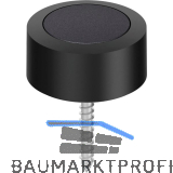 FSB Bodent�rpuffer 38 3878 � 48 mm, H�he 24 mm, Aluminium schwarz matt