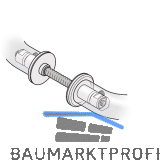 FSB Befestigungszubeh�r T�rgriffe paarweise, T�rst�rke 55 - 74 mm, Stahl