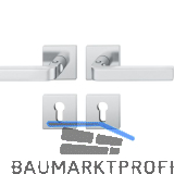 FSB Dr�ckergarnitur 12 1004 ASL auf Rosette PZ, Edelstahl matt