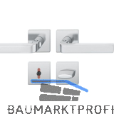 FSB Dr�ckergarnitur 12 1004 ASL auf Rosette WC, Edelstahl matt