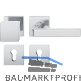 FSB Wechselgarnitur 12 1004 ASL auf Rosette PZ, Edelstahl matt