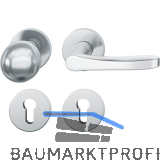 FSB Wechselgarnitur 12 1106 ASL auf Rosette PZ, Edelstahl matt