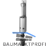 T�rfeststeller 1242 mit Bodenb�chse Hub 60 mm, Alu silber lackiert / Edelstahl