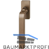 FSB Fenstergriff 34 1004 eckige Rosette, Bronze dunkel patiniert gewachst