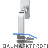 FSB Fenstergriff 34 1004 eckige Rosette, Edelstahl matt