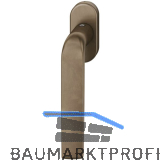 FSB Fenstergriff 34 1267 ovale Rosette, Bronze dunkel patiniert gewachst
