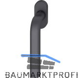 FSB Fenstergriff 34 1242 ovale Rosette, Aluminium schwarz matt