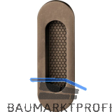 FSB Schiebet�rmuschel 42 4215 oval 35 x 105 mm, Bronze dunkel patiniert gewachst