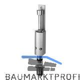 T�rfeststeller 1240 mit Bodenb�chse Hub 30 mm, Alu silber lackiert / Edelstahl