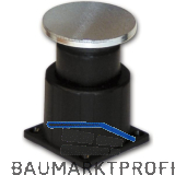 Haftmagnet-Gegenplatte, Gr. 05, mitFederung, Platte 75 x 75 mm, Stahl verzinkt