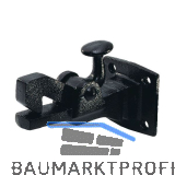 Torhalter 1308 mit Fanghaken f�r Wandmontage, Temperguss schwarz lackiert