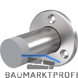 KWS Wandt�rpuffer 2010 � 55 mm, H�he 80 mm, Edelstahl matt