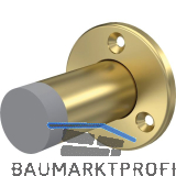 KWS Wandt�rpuffer 2011 � 55 mm, H�he 100 mm, Messing matt