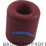 Wand-u. Bodent�rpuffer - � 30 mm, H�he 30 mm, Gummi rot