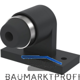 KWS Bodent�rpuffer 2021 gefederter Anschlagpuffer, Stahl schwarz lackiert